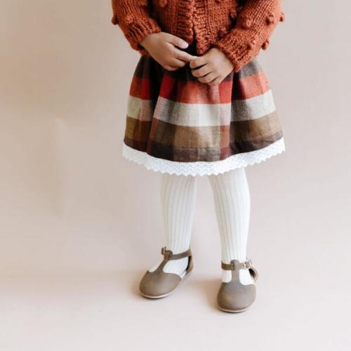 Cotton Tights, Oat - The Blueberry Hill | Maisonette