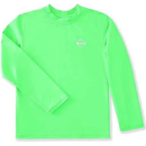Willit Boys Rash Guard Swim Shirt Baby/Toddler Long Sleeve UPF 50+ Sun Protection SPF Quick Dry Shirt