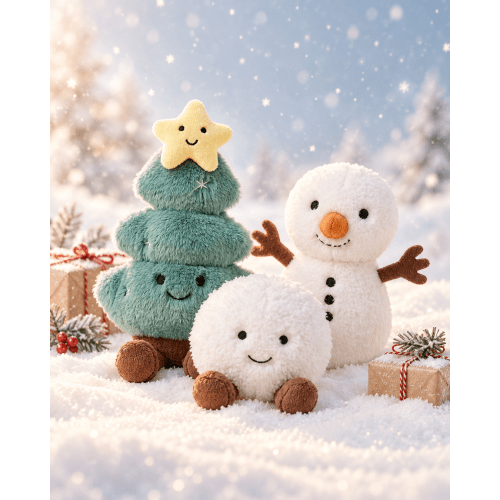Mini Cuddle Plush Friends™ Set | Snow Day