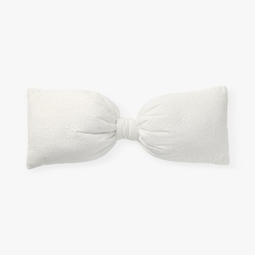 LoveShackFancy Eyelet Oversized Bow Pillow