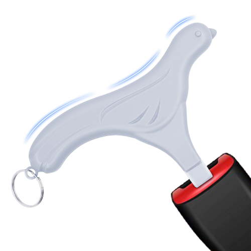 Easicozi Unbuckle Assistant Car Seat Key, Grey Dove Design, Pack of 1