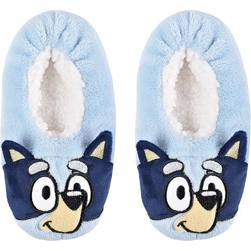 Bluey girls Snuggle Toe Plush Footlet Socks Slippers