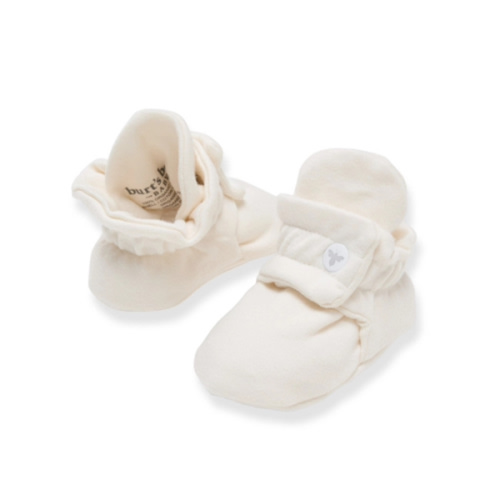 Solid Adjustable Organic Baby Booties | Burt's Bees Baby™