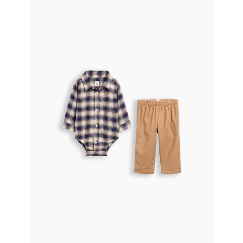 Baby Flannel Two-Piece Outfit Set