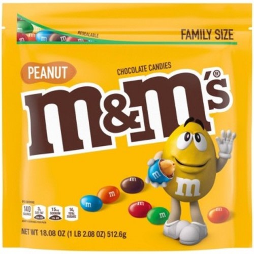 M&M's Peanut Family Size Chocolate Candies