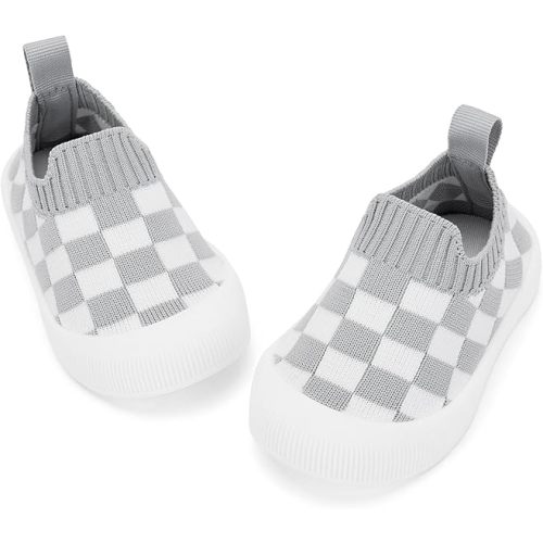 BACSAC Baby Toddler Unisex Infant Shoes Boys Girls Beige Mesh Breathable Non-Slip Soles 6-36 Months