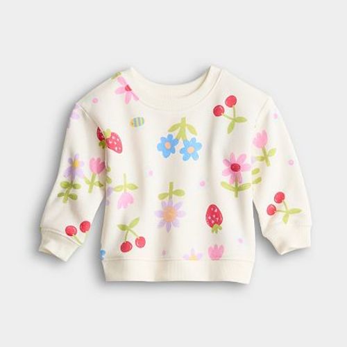 Baby Girl Jumping Beans® French Terry Crew Sweatshirt