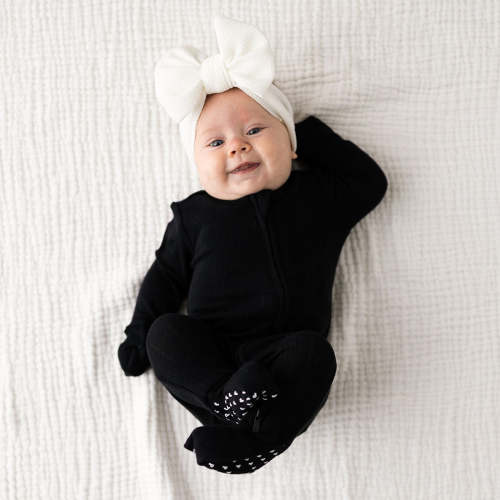Black Pointelle Convertible One Piece