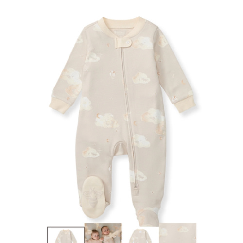 Good Night Sky Organic Cotton Sleep & Play - Limestone – Burt's Bees Baby
