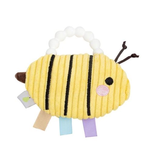 Pearhead Plush Silicone Teether - Bee