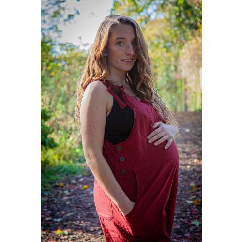 Maternity dungarees. 100% cotton