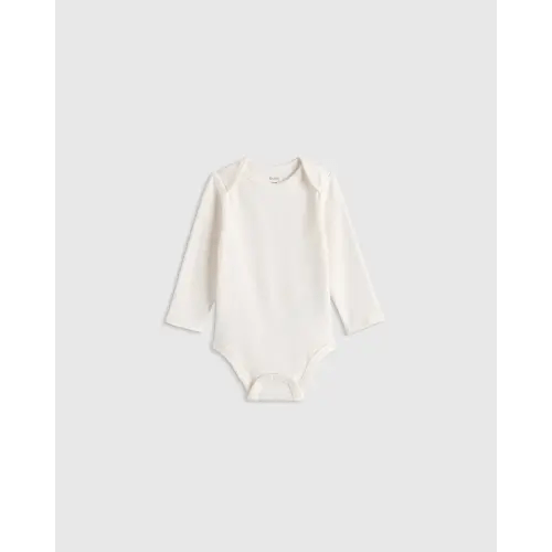 100% Organic Cotton Long Sleeve Bodysuit - Baby