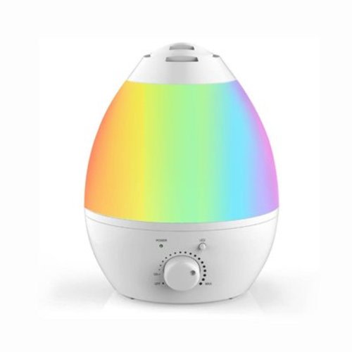 Bell + Howell Cool Ultrasonic Humidifier with XL 1 Gallon Capacity, Built In Aroma Diffuser, 7 Color Changing Nightlight