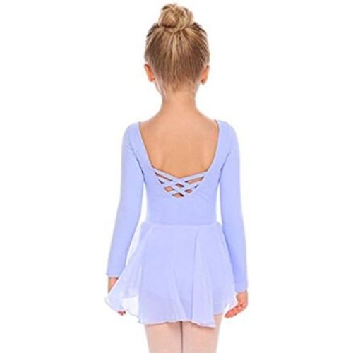 Arshiner Kids Girls Classic Long Sleeve Leotard Dance Ballet Dress