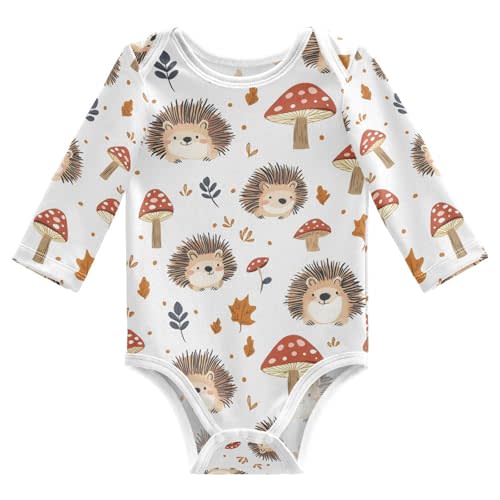 vvfelixl Baby Bodysuits Cute Baby Crocodiles Long Sleeve Cotton Baby Clothes for Boys Girls 0-3M
