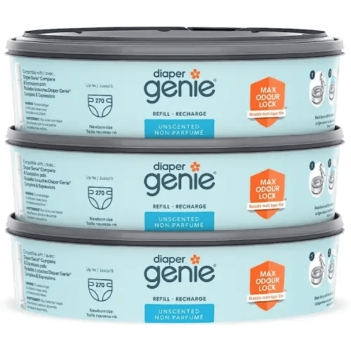 Diaper Genie Diaper Pail System Refills, 3 pack blue