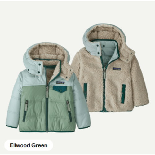 Patagonia Baby Reversible Tribbles Hoody, 6-12M