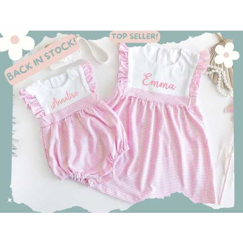 Matching Sister Outfits/Baby Announcement Idea/Baby Shower Gift/Hospital Outfit