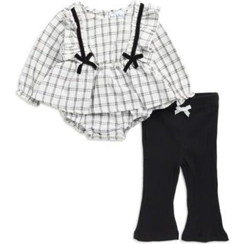 Long Sleeve Skirted Bodysuit & Leggings Set