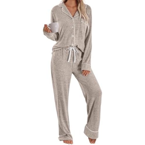 LILLUSORY Women's Long Sleeve Pajama Sets Lounge 2 pieces 2026 Fall