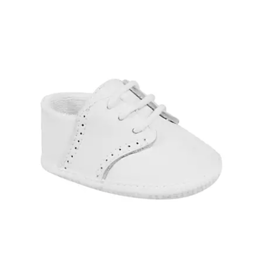 Baby Boys White Leather Oxford Shoes