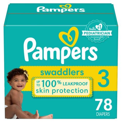 Pampers Swaddlers Active Baby Diapers Super Pack - Size 3