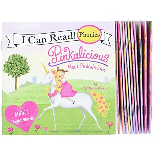 Pinkalicious 12-Book Phonics Fun!: Includes 12 Mini-Books Featuring Short and Long Vowel Sounds – Early Reader Collection for Sight Words and Literacy Development (Ages 3-6) (I Can Read Phonics Fun)