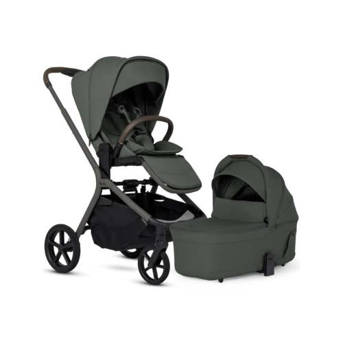 Silver Cross Breez Compact Stroller + Folding Bassinet Bundle | Bambi Baby