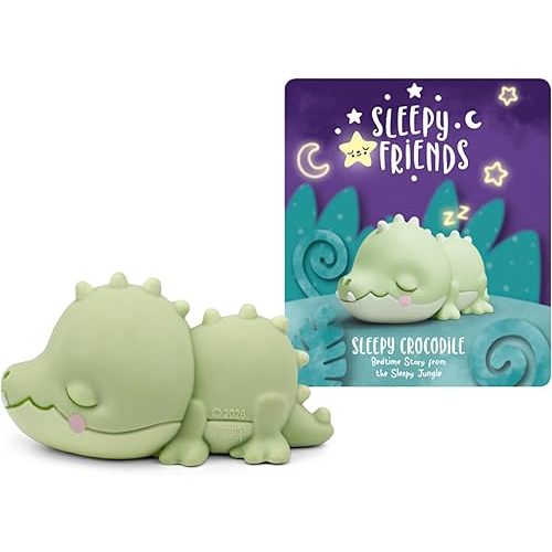 Tonies Sleepy Friends: Bedtime Story Audio Toy Figurine Featuring Sleepy Crocodile