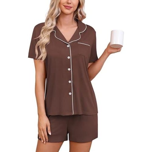 Pajama Sets for Women 2 Piece PJ Sets Short Sleeve Lounge Set Fashion Sleepwear XS-3XL