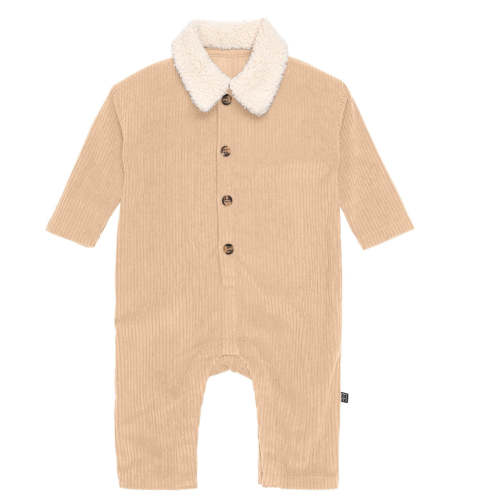 Baby Boys Light Tan Sherpa Collar Corduroy Romper – Gerber Childrenswear