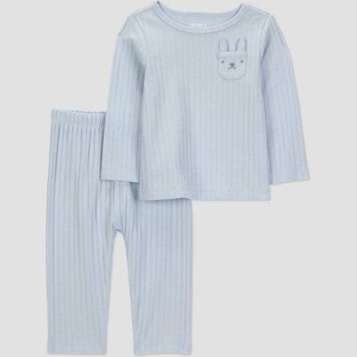 Carter's Just One You® Baby Boys' 2pc Bunny Pocket Easter Set - Blue 3M