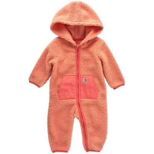 Carhartt baby-girls Long-sleeve Sherpa Zip-front Hooded Coverall