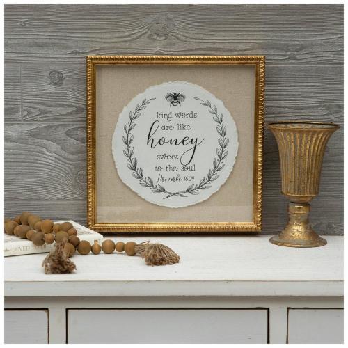 Proverbs 16:24 Framed Wall Decor