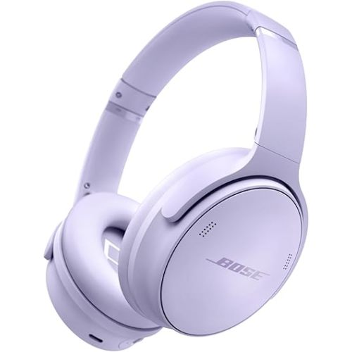 Bose QuietComfort Bluetooth Headphones, Wireless Headphones with Active Over Ear Noise Cancelling and Mic, Deep Bass, Up to 24 Hours of Playtime, Chilled Lilac - Limited Edition Color