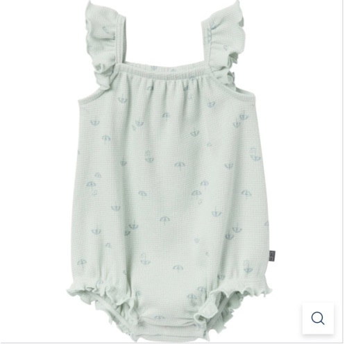 3-6mo Baby Girls Light Sky Beach Umbrella Bubble Romper – Gerber Childrenswear