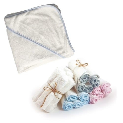 Bamboo Hooded Towel & Wash Cloth Set