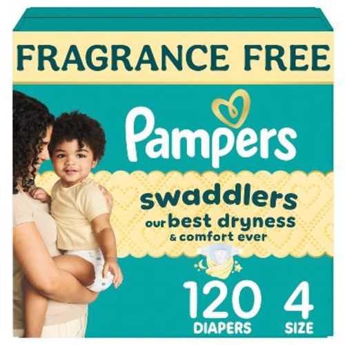 Pampers Swaddlers Sensitive Disposable Diapers - Size 4 - 120ct