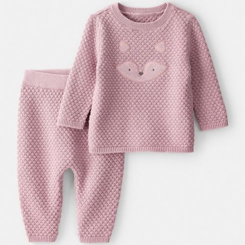 Baby Girl Carter's Fox Long-Sleeve Tee & Pant Set
