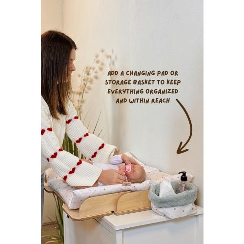 Baby Changing Pad: Waterproof Changing Table Mat with Optional Storage Basket