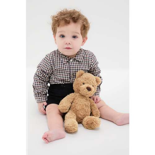 Burgundy Check Arlo Baby Boy Set