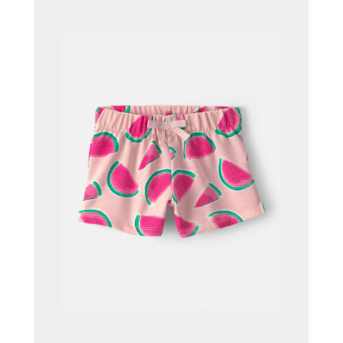 Baby Girl Watermelon French Terry Shorts - Pink | Carter's
