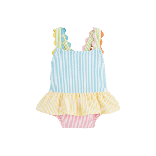 Seersucker Ric-Rac Swimsuit