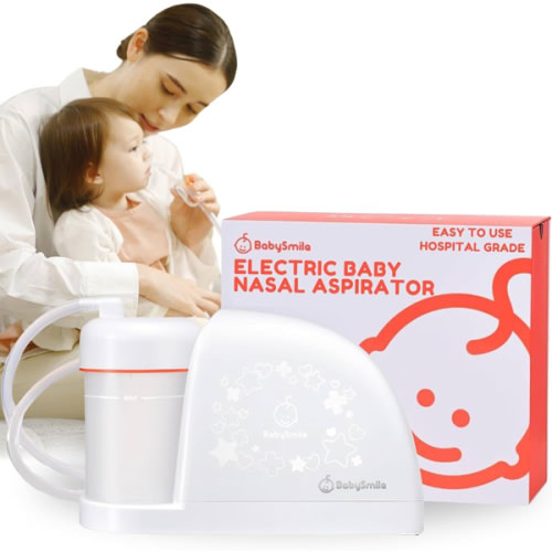 BabySmile – Baby Nasal Aspirator for S-303 & S-504 Models | BPA-Free Electric Nose Cleaner for Mucus, Snot & Boogers | Simple Controls & Easy-to-Clean Parts | Infant & Toddler Nose Care