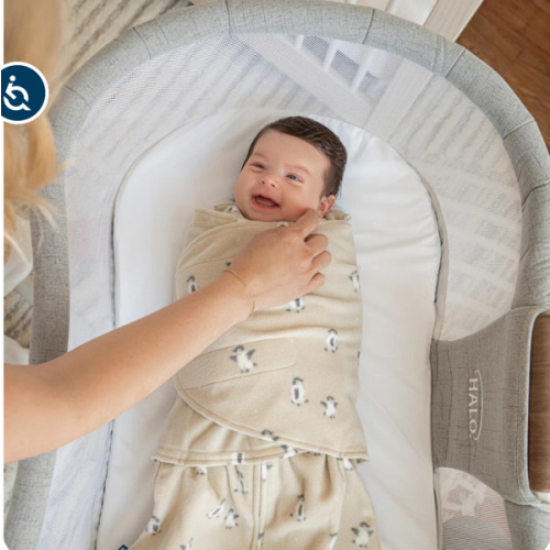 Penguin Micro-Fleece Swaddle Newborn | HALO