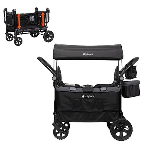 Baby Trend Tour™ LTE 2-in-1 Stroller Wagon, Gravity Black