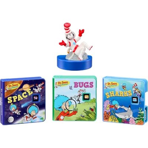 Little Tikes Story Dream Machine Dr. Seuss Cat in the Hat Collection, 3 Stories, Bonus Character, Projects Storytime for Kids, Audio Play, Fun Toy, Ages 3+ Years