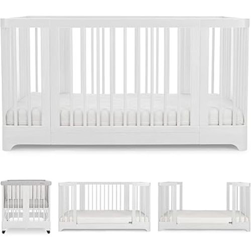 Newton Nest 3-in-1 Convertible Crib, GREENGUARD Gold - White