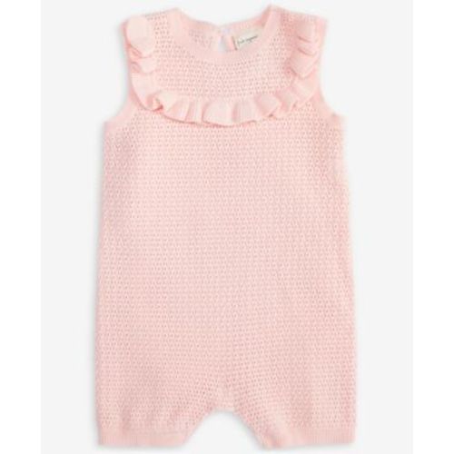 Baby Girls Pointelle Cotton Ruffled Romper, Exclusively at Macy's