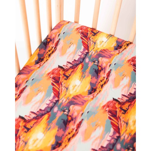 Saddle Up Sunset Crib Sheet